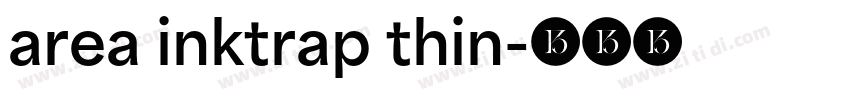 area inktrap thin字体转换